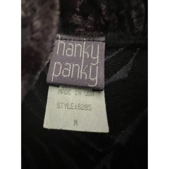 Hanky Panky Zip-up Shacket Sheer Purple Abstract Velvet Design Size Medium JL - Picture 5 of 9